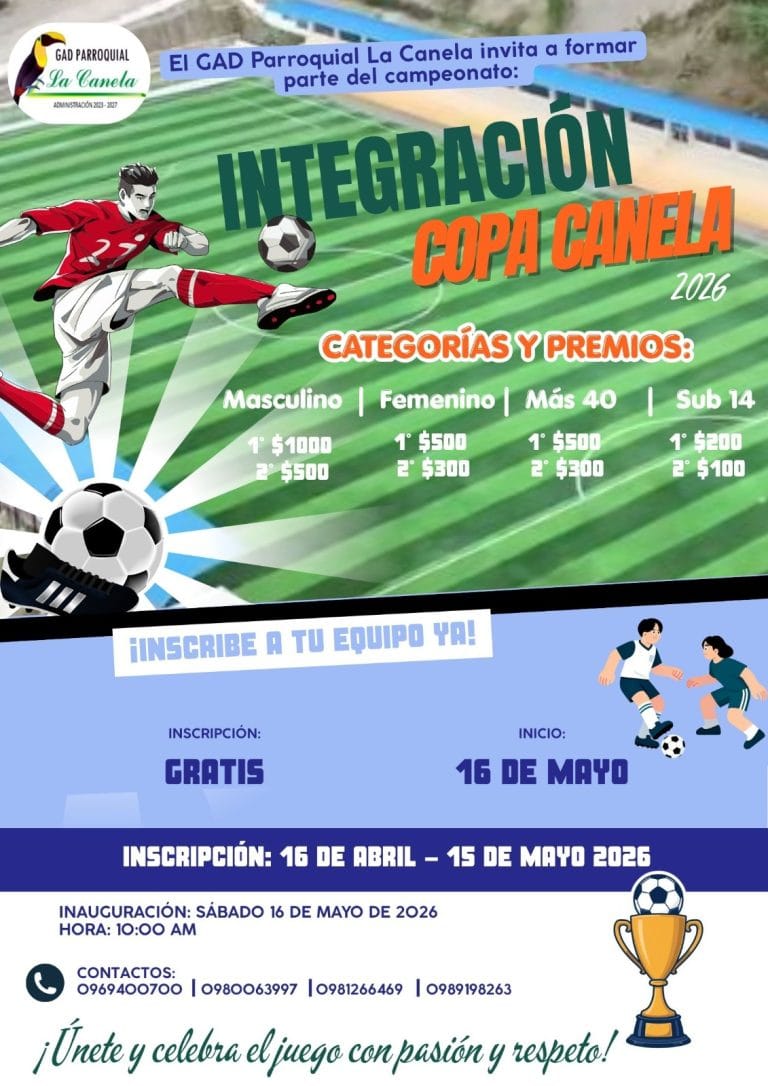 Se viene la Integración COPA CANELA 2026